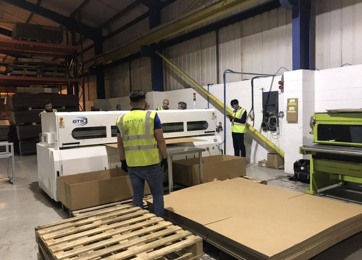 Aopack automatic box making machine work in British