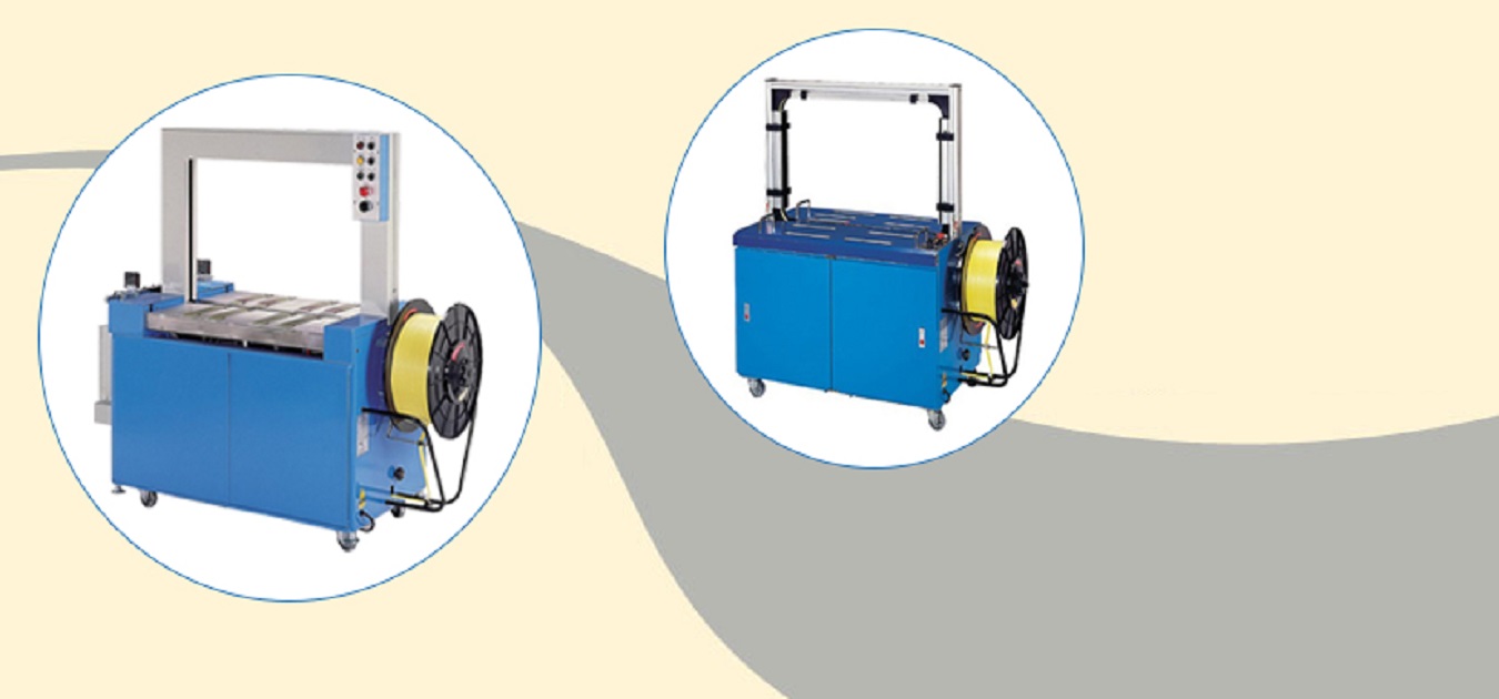 What is the mechanism of the carton strapping machine