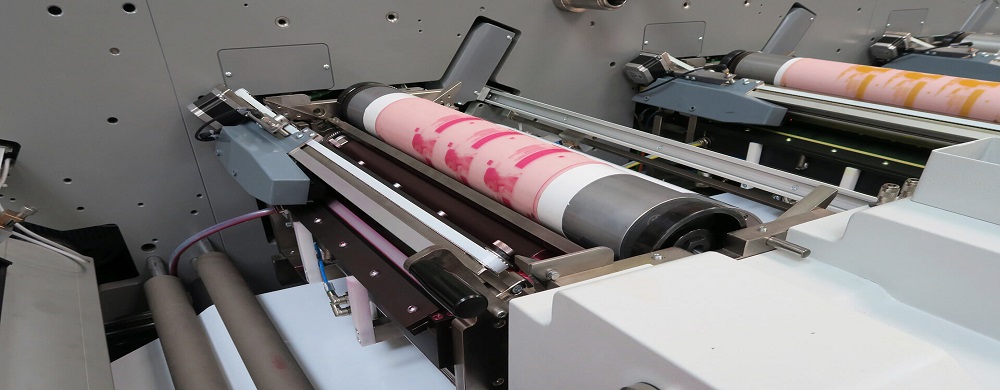 What are the components of a flexographic printer