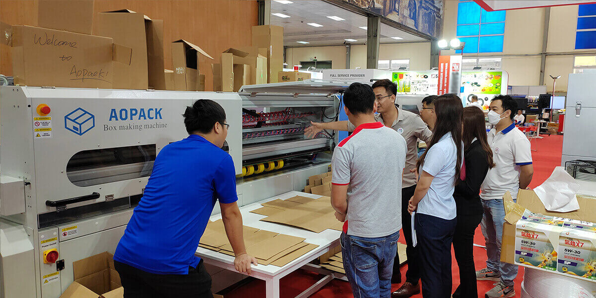 Aopack Box Maker In VietAd Hanoi Exhibition