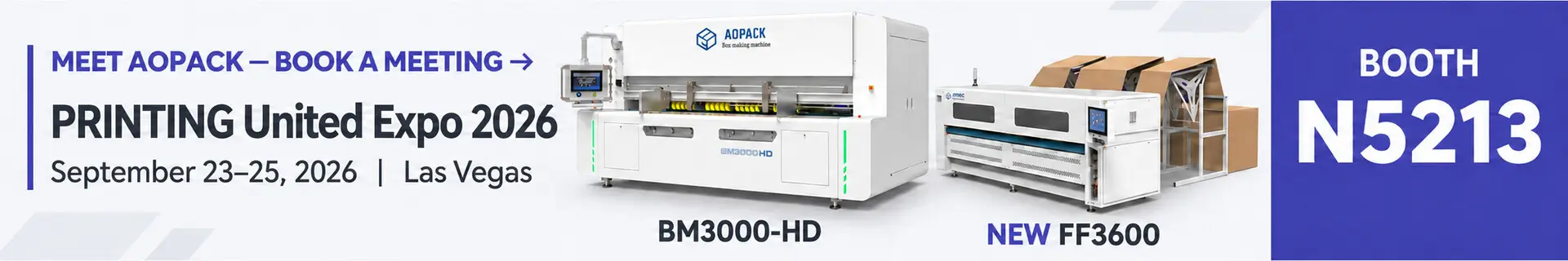 AOPACK PrintingUnited 2026 Website Banner