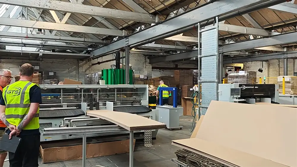 ASC Direct BM2508-Pro box making machine in production