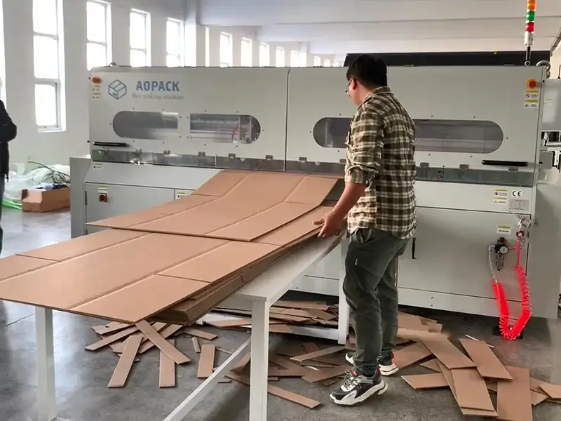 Aopack box making machine in China