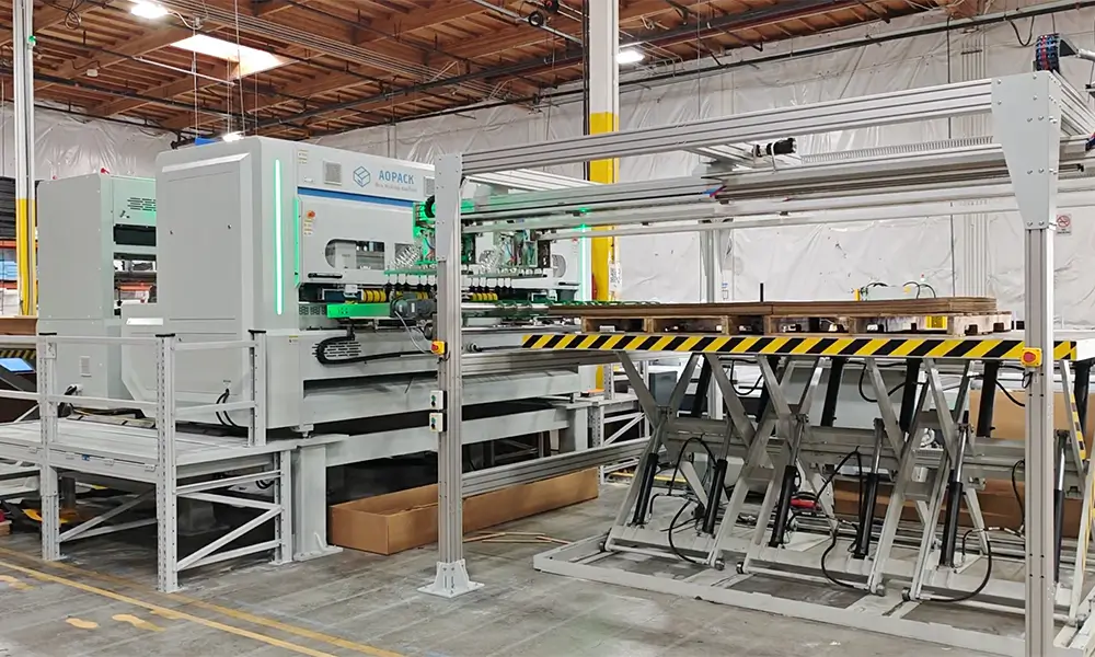 Automatic Cardboard Feeding System Automatic Box Collecting