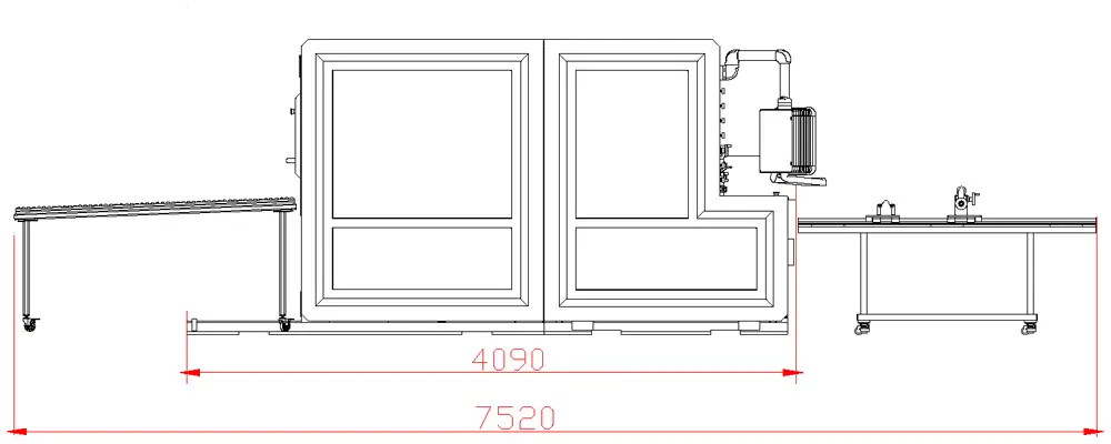 BM2800-Ultra Corrugated box maker machine layout