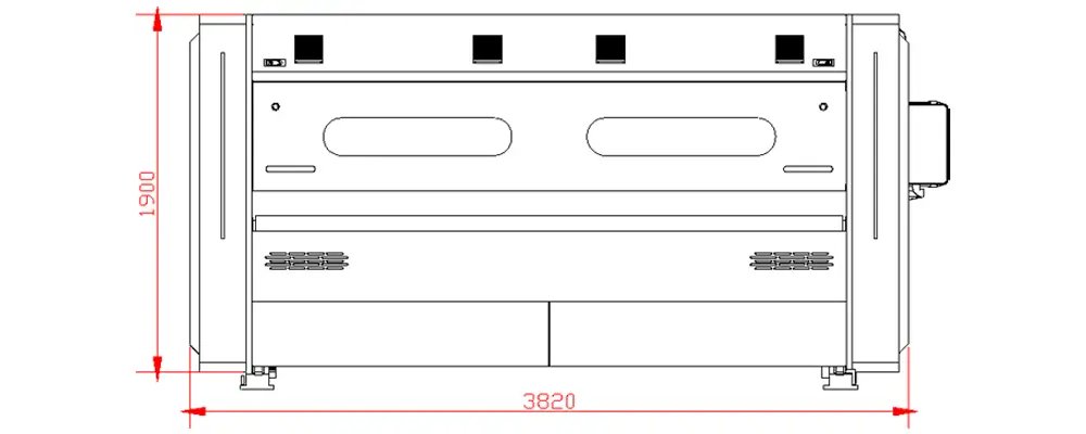 BM2800-Ultra Corrugated box maker machine layout