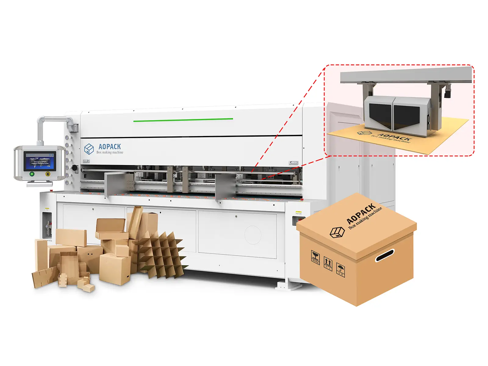 Corrugated Box Maker with Digital Printing BM2800-Ultra