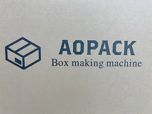 Digital Printed Box By BM2800-Ultra Box Making Machine With Aopack Logo