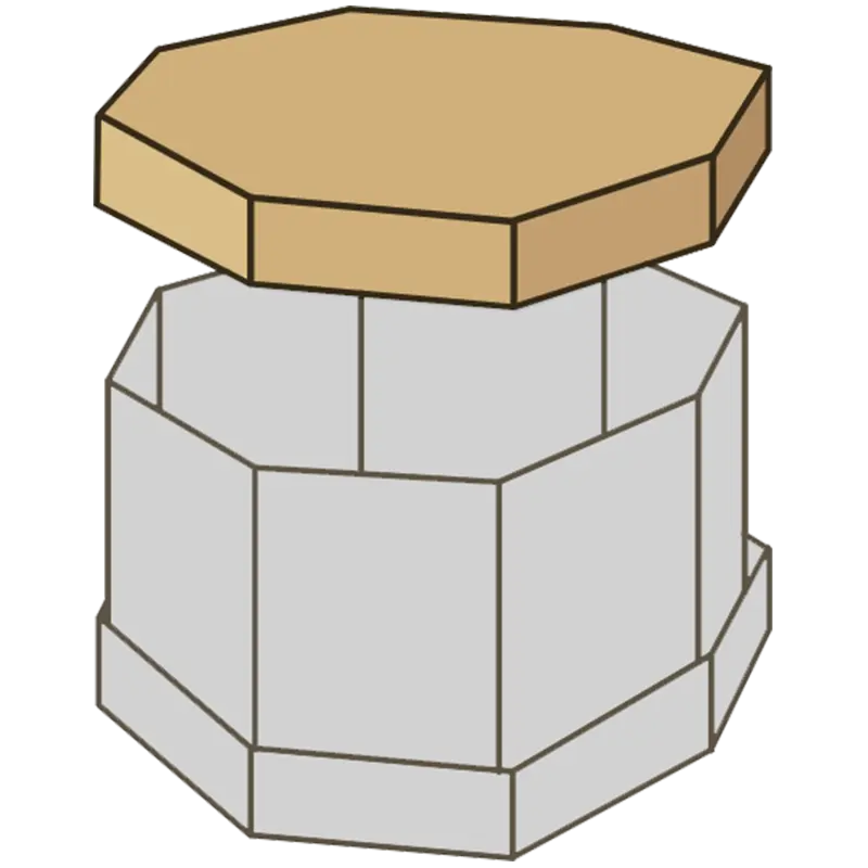 FEFCO 0351 Self Locking Octagonal Box FEFCO 0351 Self Locking Octagonal Box