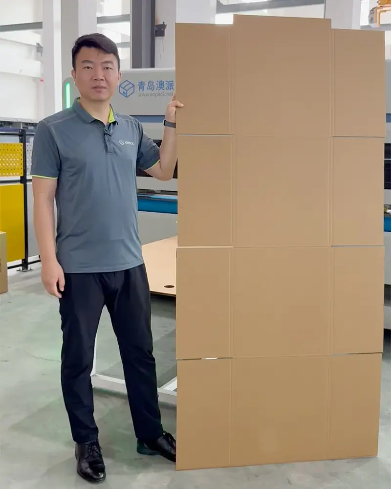 Inconsistent creasing and slitting function of Aopack box making machine Inconsistent creasing and slitting function of Aopack box making machine