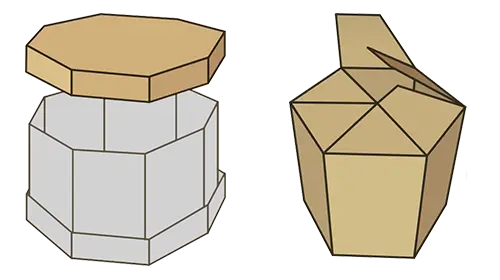 Octagonal pallet box