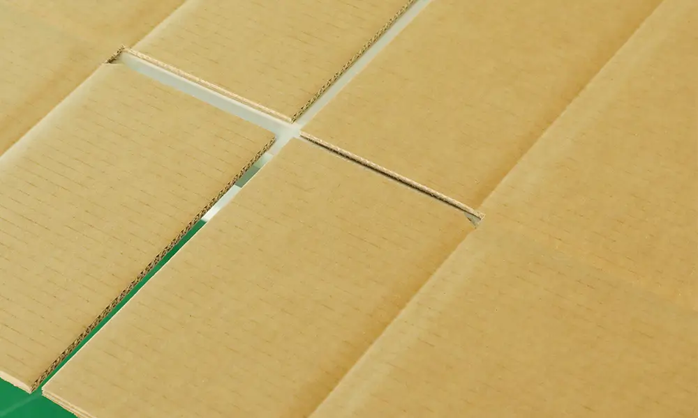 Offset Creasing for Corrugated Cardboards
