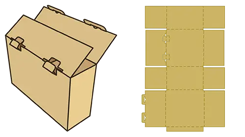 Self Locking Full Overlap Box