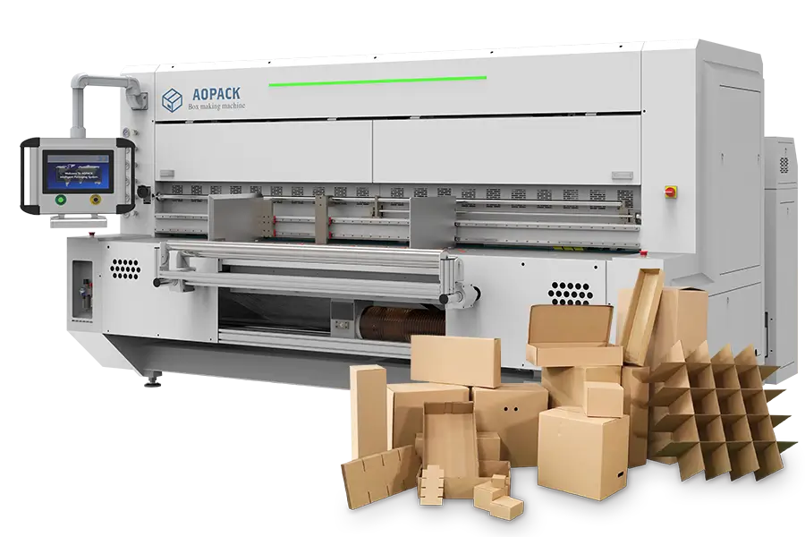 Single Pass / Short Run / On Demand Corrugated Cardboard Box Making Machine Manufacturer