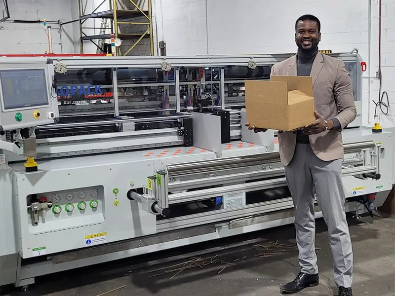 Aopack box making machine customer case 