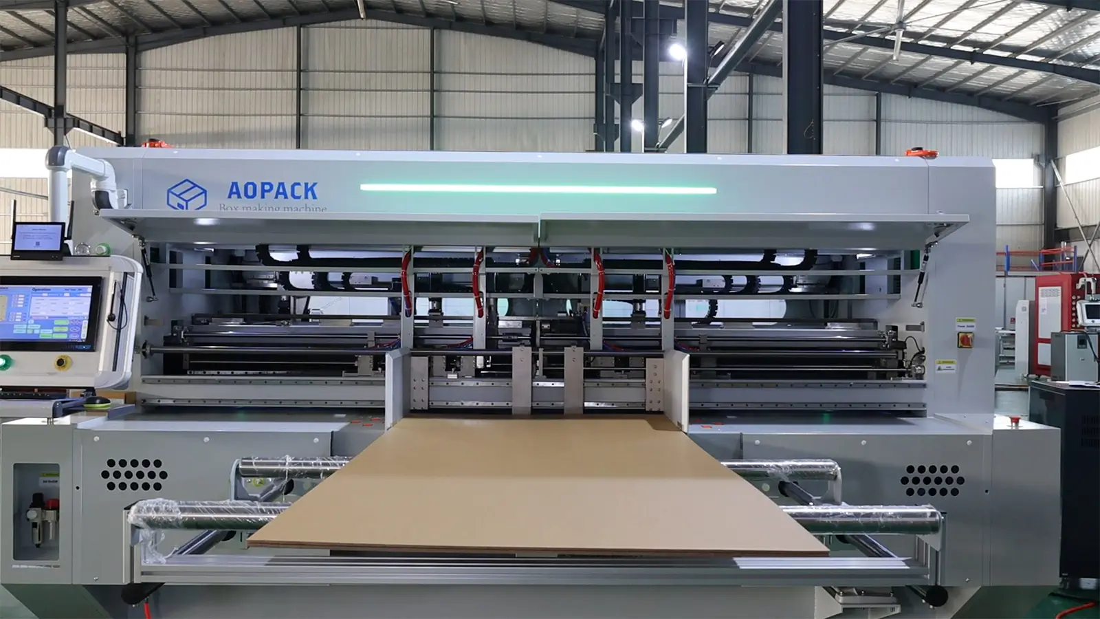 corrugated box making machine process